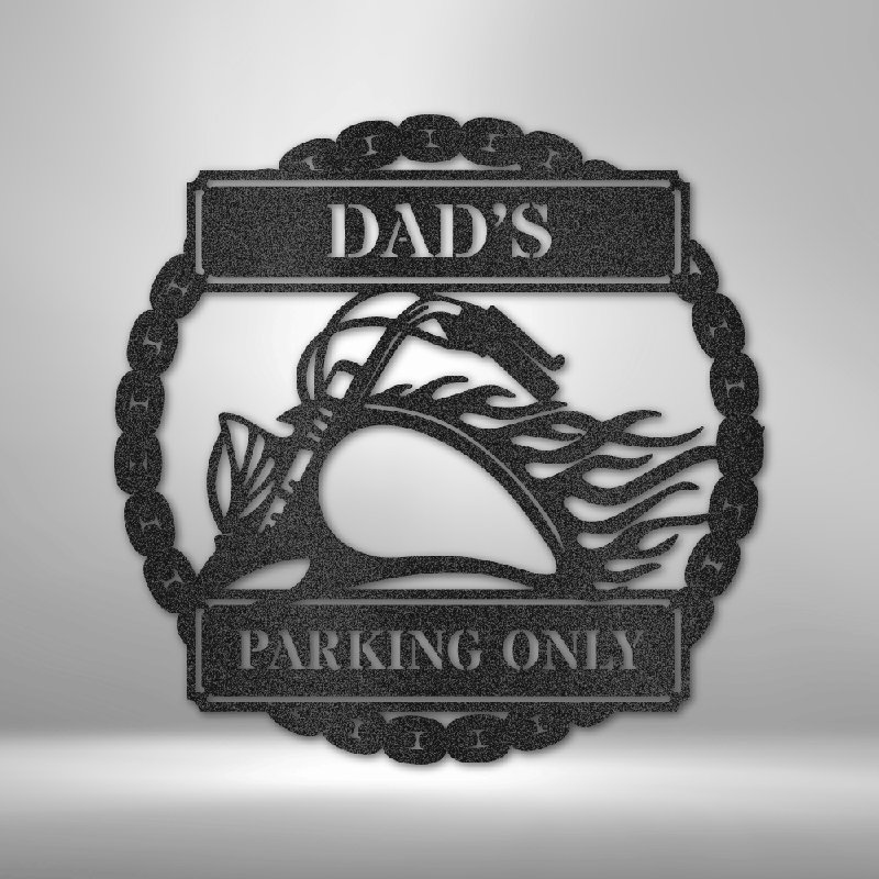 Décoration de plaque murale en acier personnalisée, Noir, H 14,25 po x l 14,5 po x P 0,5 po, Oui