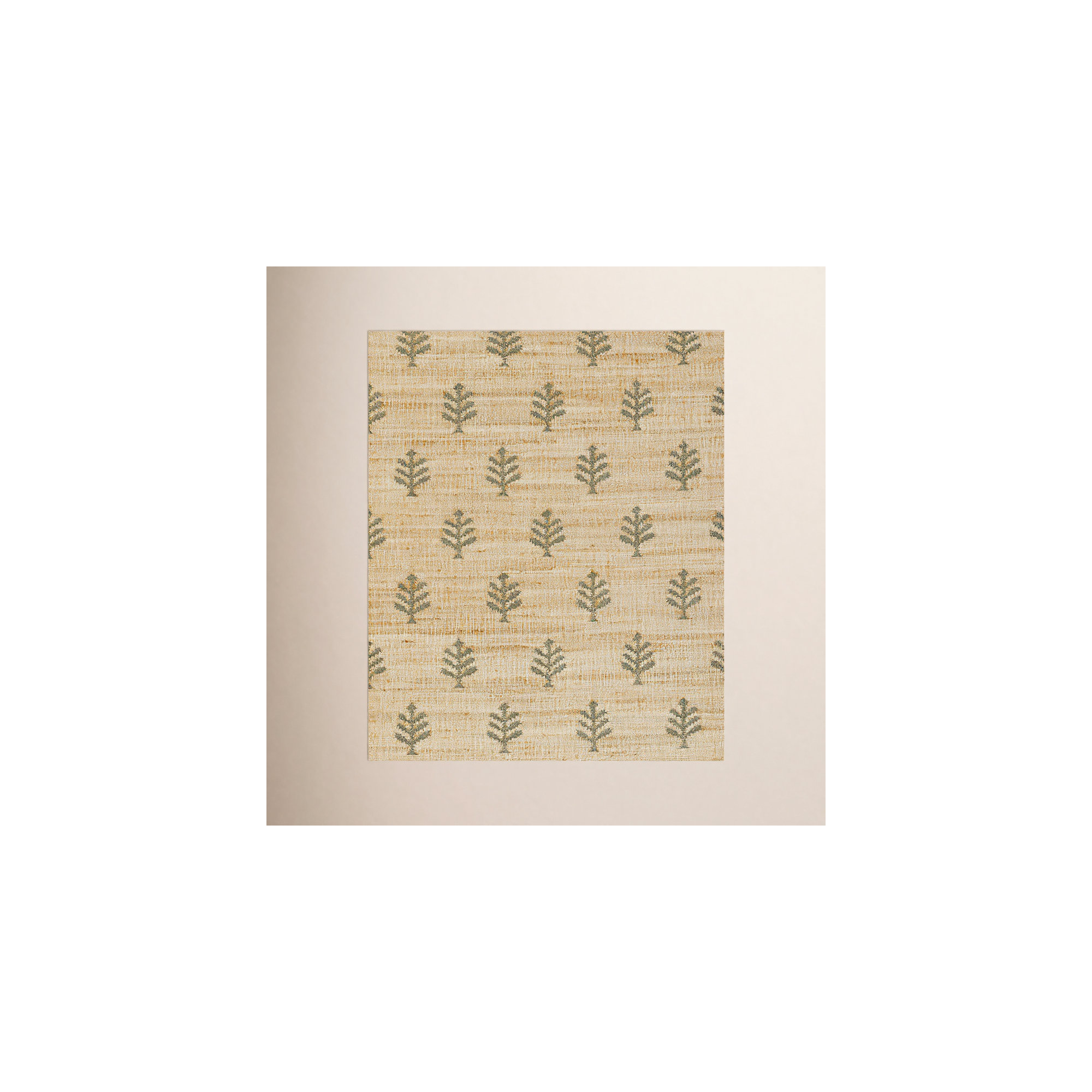 Adoria Verdure Natural Hand Woven Wool and Jute Area Rug, Rectangle 5' x 8'