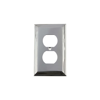 Deco 1-Gang Duplex Outlet Wall Plate