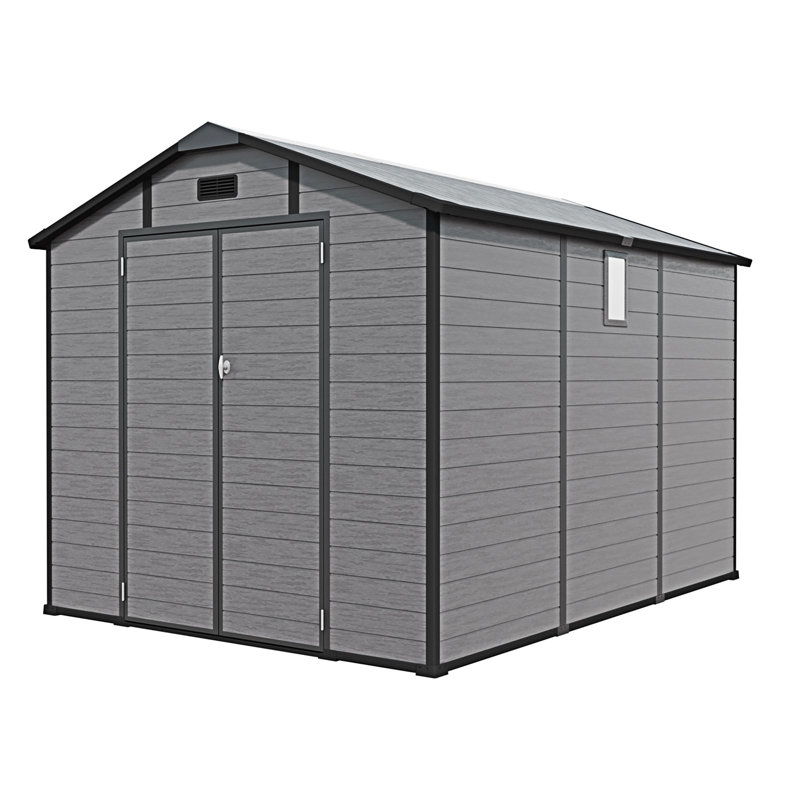 Remise de rangement extérieure 8 pi x 10 pi avec fenêtre et plancher