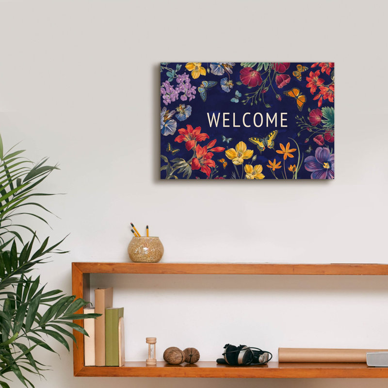  «Butterfly Garden 5 Dark» par Wild Apple Portfolio, art mural 18 po x 12 po, H 12 po x l 18 po