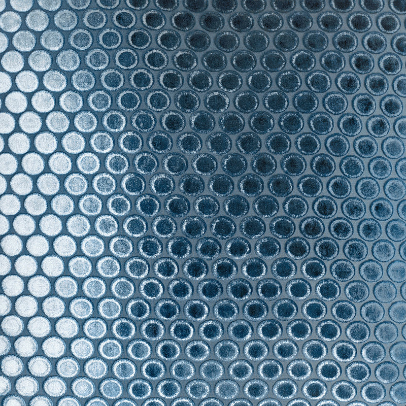 Dots Sheer Baby Hem Throw, 52" W x 74" L, Denim