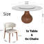  Ensemble de chaises de table de salle à manger 7 pièces Otelia-426444488-430730140-430730141