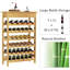 Shotwell 35 Bottle Solid Wood Floor Wine Bottle Rack in Brown
