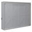 Grand lit escamotable mural et USB, gris-1061639369