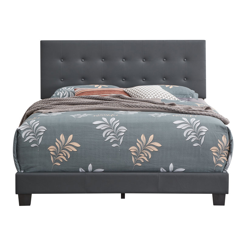 Lit Gld Furniture Caldwell G1306-QB-UP, Grand lit, Gris foncé