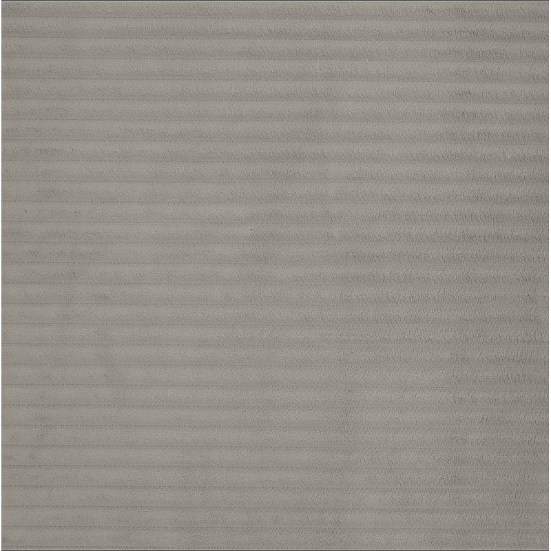 Causeuse rembourrée en velours côtelé taupe moderne, Taupe