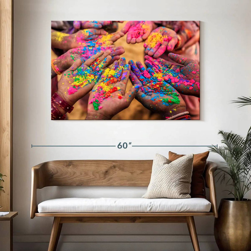 Lelend Holi Hands, 32" H x 48" W