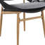 Outdoor Dining Chair Of 2, Dark Gray Design, Legs, Frame, Quick-Drying Cushion For Rooftop Barbecues Look, Water Modern Venues