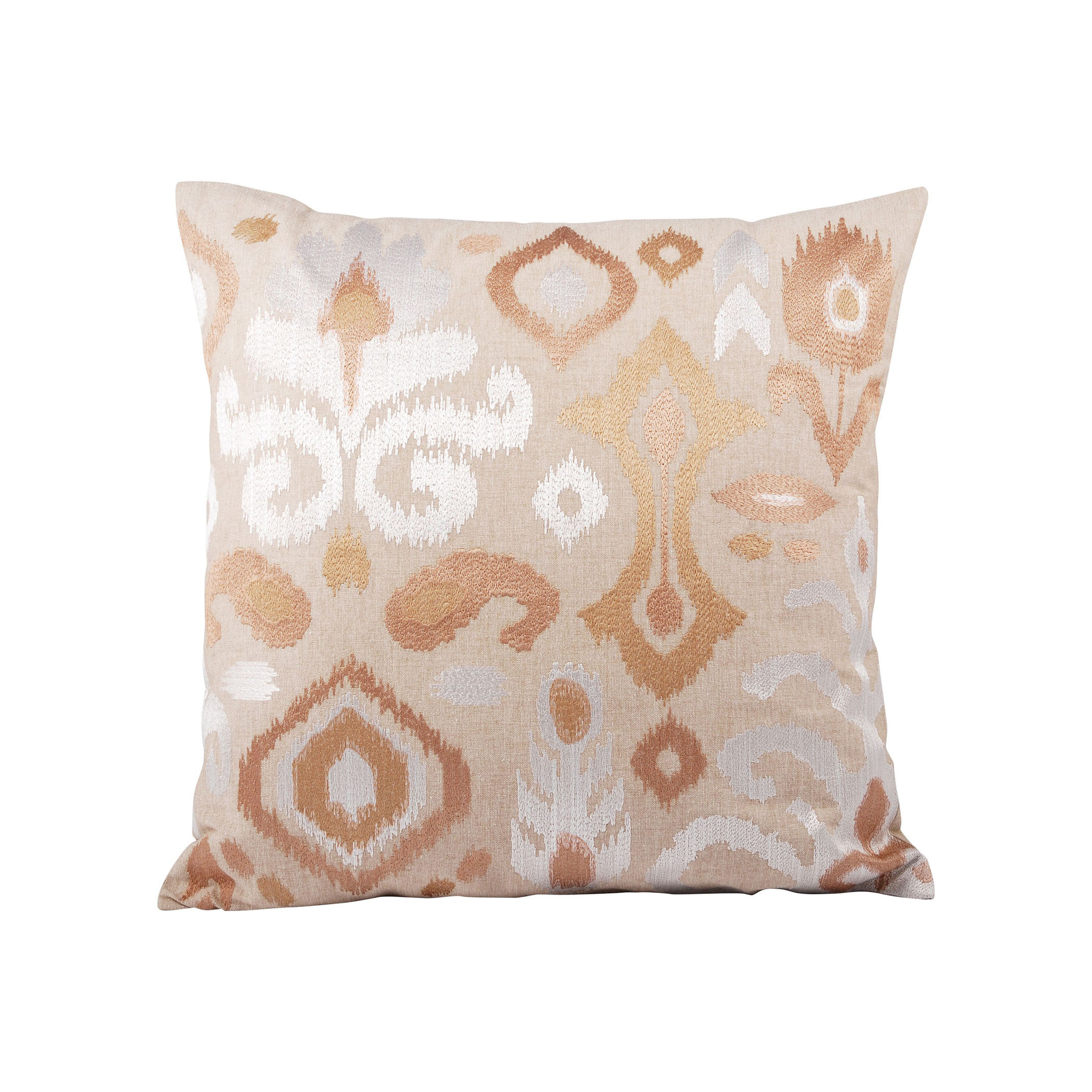 The Pomeroy Collection, Ltd Isabella Damask Feather Reversible Throw ...