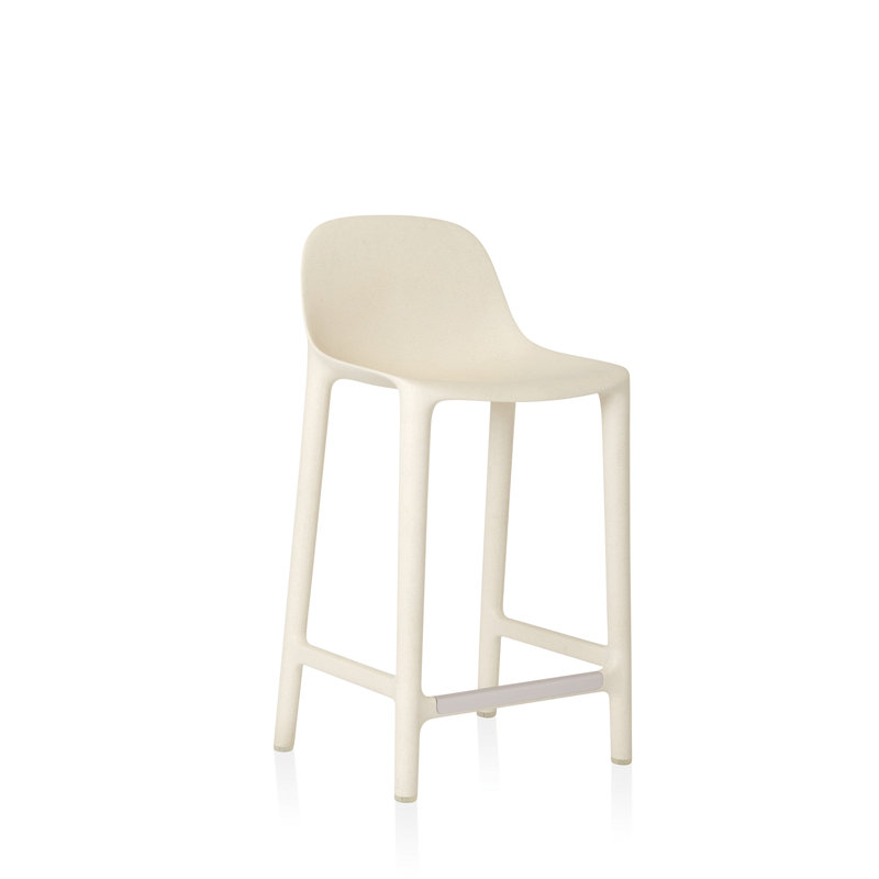 Broom Stool, Counter Stool (24" Seat Height), White