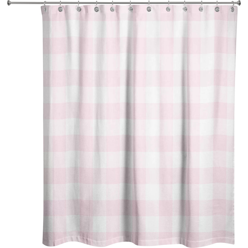 Rideau de douche simple Lyon, Rose