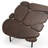 Luxury-retro walnut-colored coffee table-1473207510
