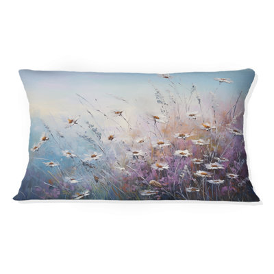 Coussin décoratif mauve Wildflowers