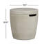 Eldora 19" Round Concrete Propane Tank Cover and Side Table by Real Flame-53420934