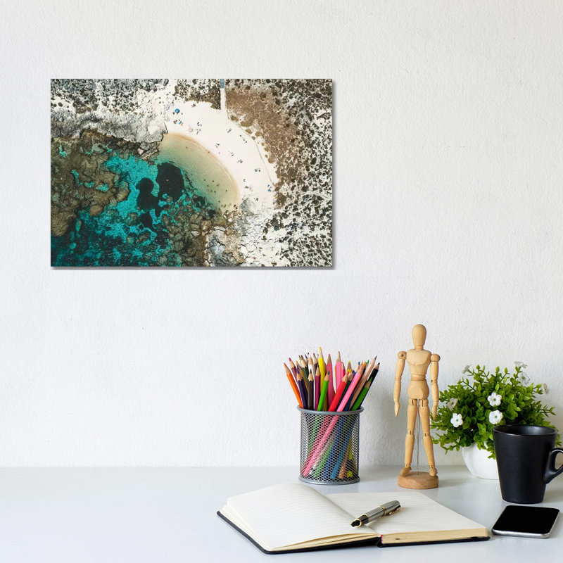 Summer Beach Island Aerial by James Vodicka - Wrapped Canvas Gallery-Wrapped Canvas Giclée, 20.32cm H x 30.48cm W