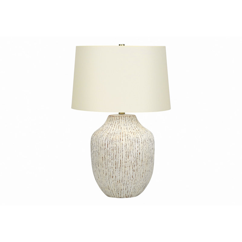 Table Lamp, Lighting, Cream Ceramic, Ivory / Cream Shade, Transitional