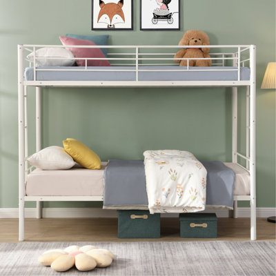 METAL BUNK BED  WHITE