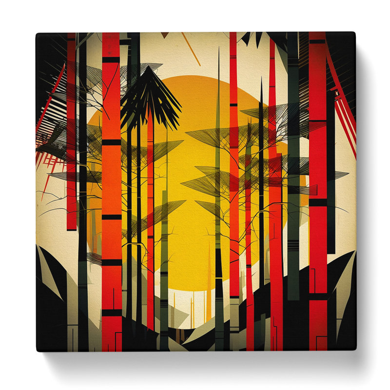 Bamboo Forest Constructivism No.3 - Print, 50cm H x 50cm W x 3cm D