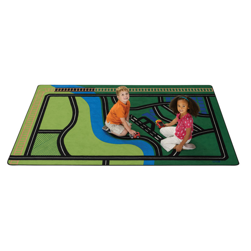 Tapis vert touffeté Premium Collection, Rectangle 6 pi x 9 pi