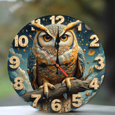 Owl Clock Decor