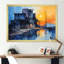 «Cobalt Contrast Factory Street I», reproduction sur toile-612719212-612719211