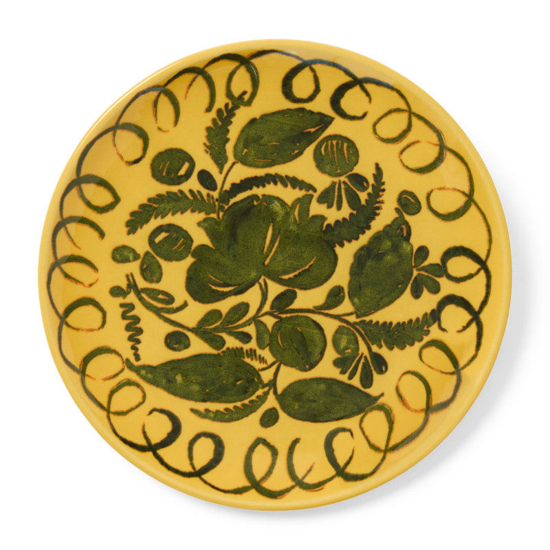 Amalfi Dessert Plate - Mustard - 9.1", Mustard
