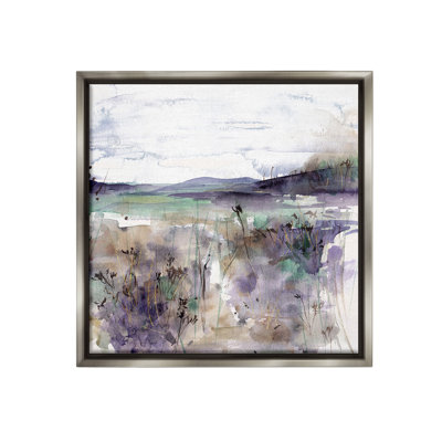 «Purple Mountain Distorsion Floater Frame» par Melissa Wang sur toile