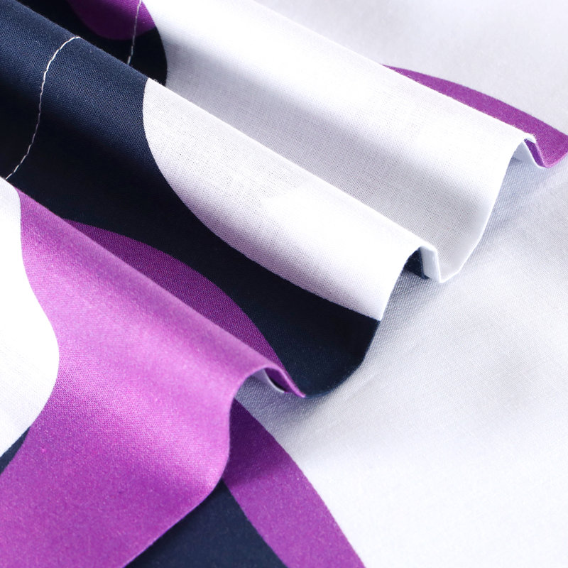Ensemble de draps 100% coton Floral, Ensemble de drap pour lit très grand avec drap-ho, Soleil mauve