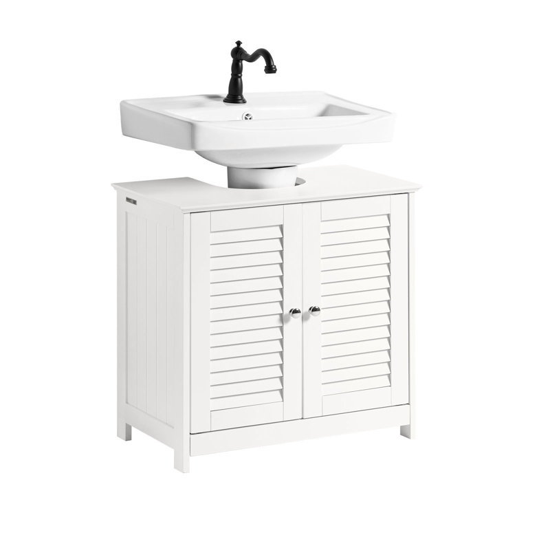 Lyonsdale 57cm Free-standing Single Bathroom Vanity Base, White