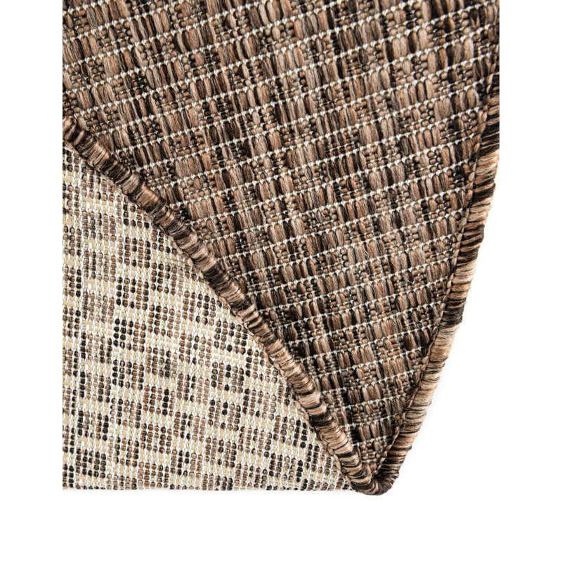 Abderus Light Brown Indoor Area Rug, Round 3'1"