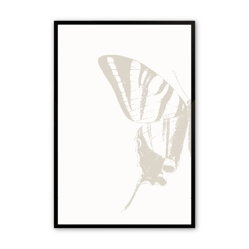 Callista Butterflies 2 pièces, H 18 po x l 24 po x P 1,25 po, Noir satiné
