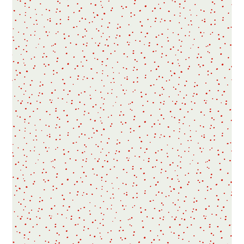 Albert Hadley Polka Dots Wallpaper Roll, Red on White
