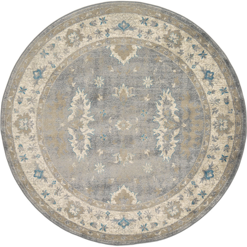 Passyunk Oriental Indoor Rug, Round 4'1"