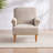 Upholstered Wooden Armchair-942644187