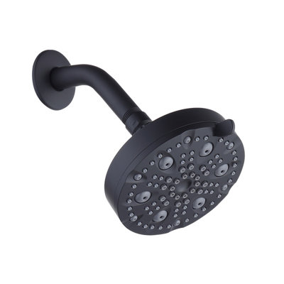 Fixed Showerhead 5-Setting with Adjustable Metal Swivel Ball Joint
