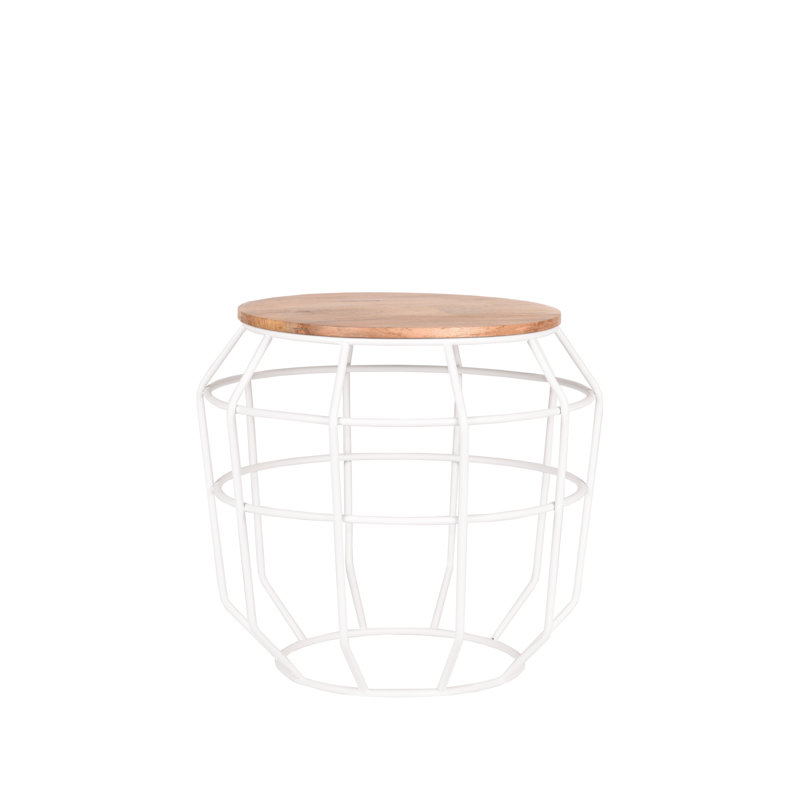 Hodges Frame Coffee Table, H38 x L56 x W56cm, White