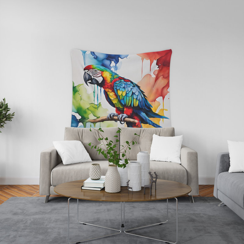 Tapisserie murale, H 60 po x l 51 po x P 0,5 po