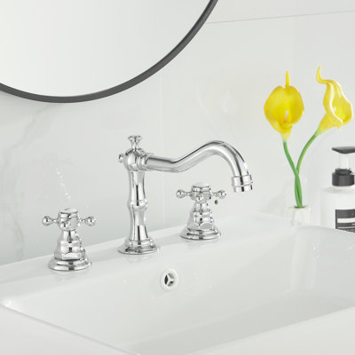 TC-16389-BG Widespread Bathroom Sink Faucet With Drain Assemly