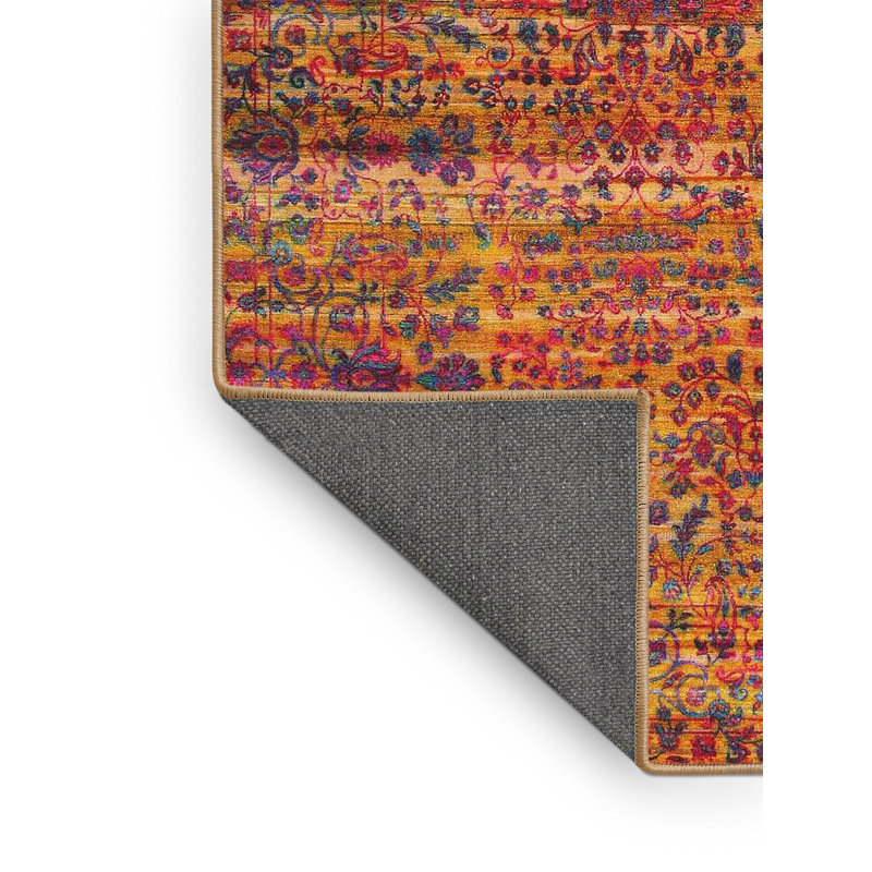 Floral Indoor Rug, Rectangle 7' x 10'