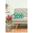 St. Patrick's Day Luck Clover Green and White Check Pillow