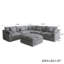 Canapé modulaire avec repose-pieds 6 pièces Elowen-321688283