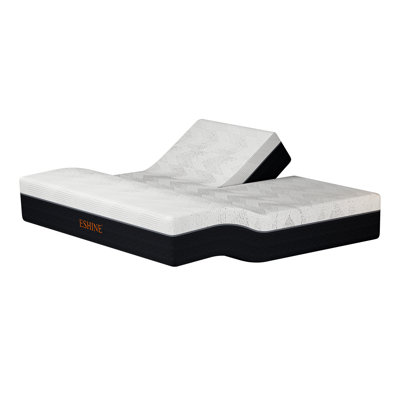 14" Medium Plush Split Top King Gel-Infused Memory Foam Mattress, Zoned Support Foam, Graphene Knit Cover by Alwyn Home
