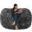 Bean Bag Chair Lounger - Large 6 Ft Faux Fur Classic Shredded Memory Foam Filled Furniture Bean Bag Chair Lounger with Removable and Machine Washable Cover - Bean Bag Sofa Lounger with Soft Micro Fiber Cover  - Six Foot Bean Bag Lounger Multiple Colors-67262662