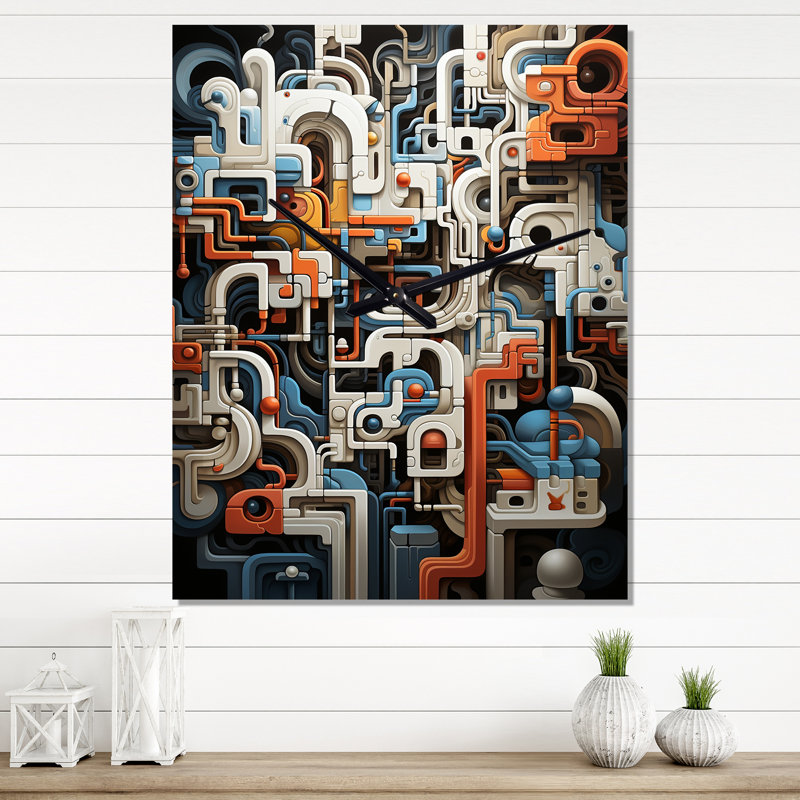 Horloge murale moderne abstraite I, Grand