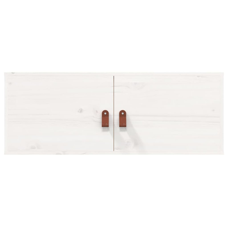 Melvindale Floating Shelf Accent Chest, White, 30cm H x 80cm W x 30cm D
