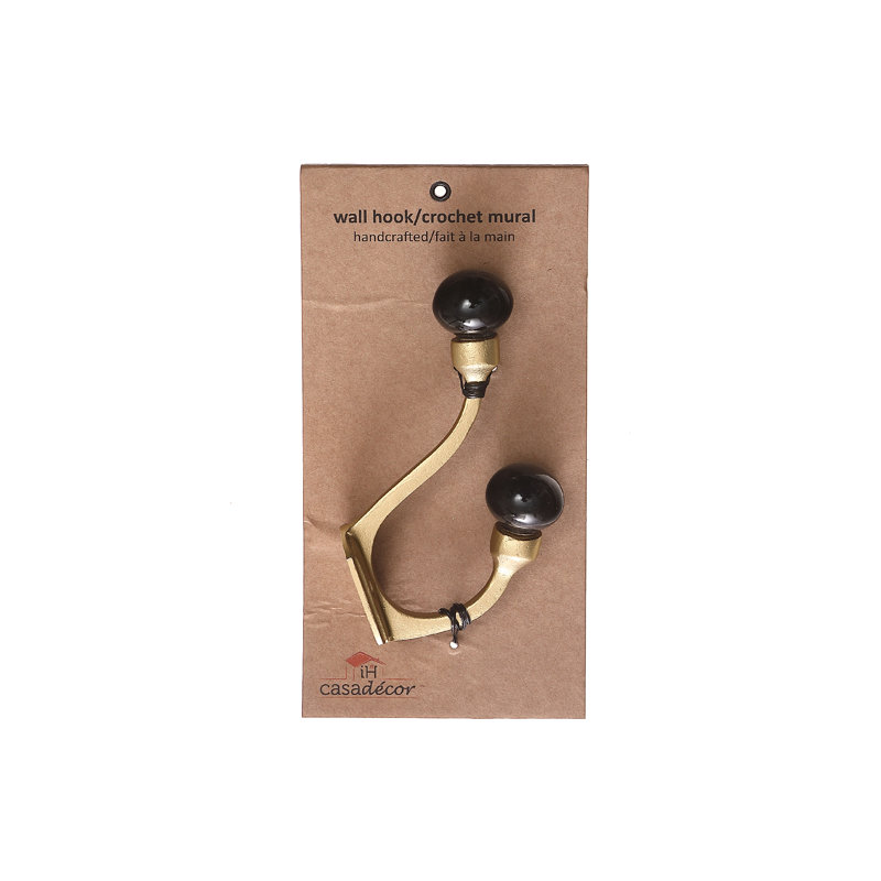 Metal Wall Wall Hook, Gold
