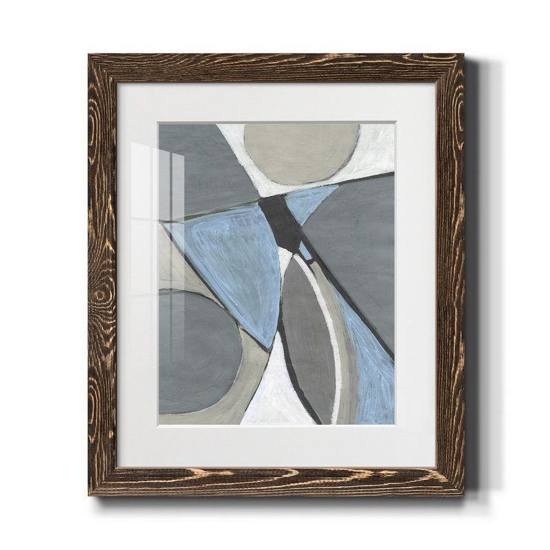 Millenium II - impression, Papier, cadre noyer, H 24 po x l 18 po x P 1,5 po, Blanc