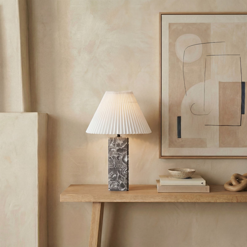 Mackenzie Standard Table Lamp, Light Gray