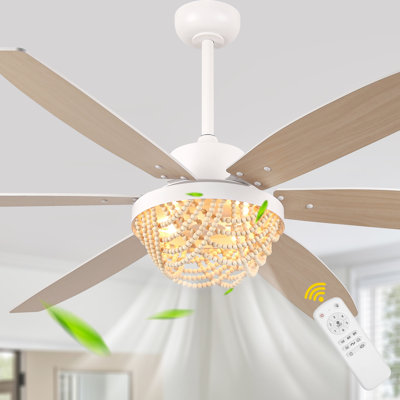 Ventilateur de plafond 65 po Boho